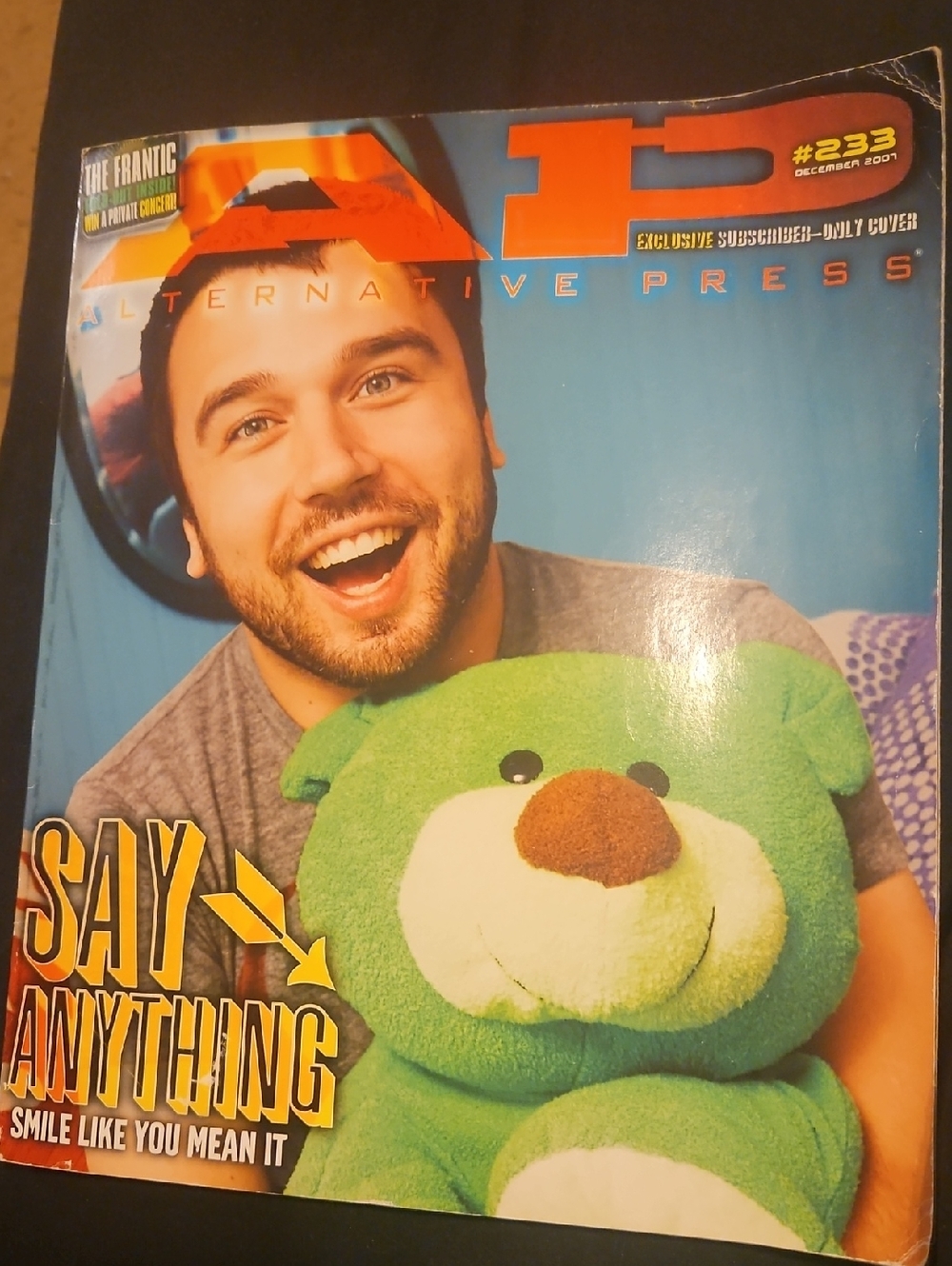 Say Anything Max Bemis Alternative Press Magazine December 2007 #233